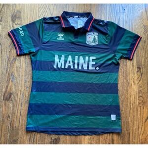 NWT Portland Hearts Of Pine LL Bean Soccer Jersey Adult Large Hummel Woods Water